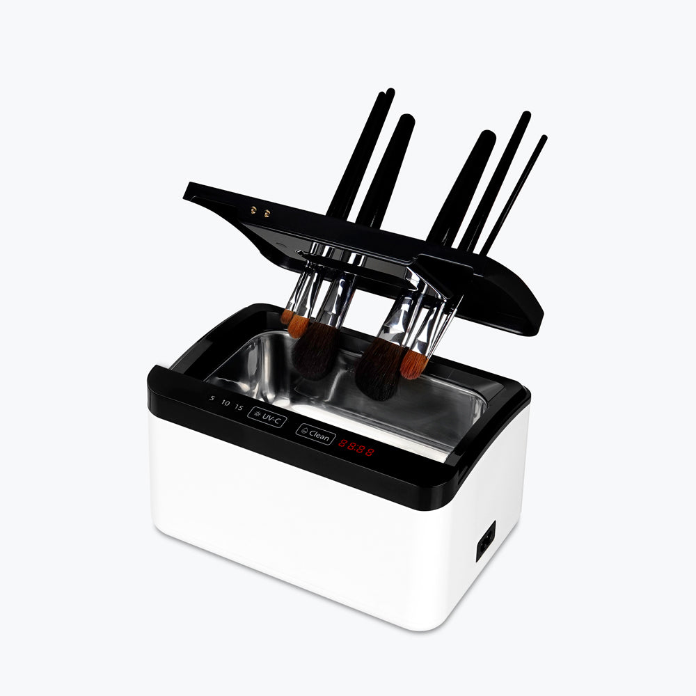 UVC sanitizer & Ultrasonic Cleaner for makeup brush clean