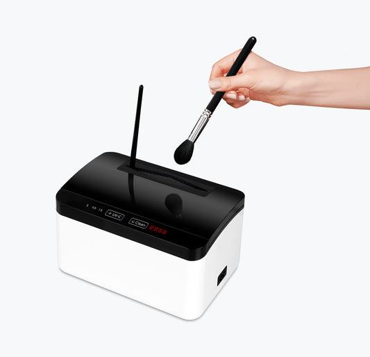 UVC sanitizer & Ultrasonic Cleaner for makeup brush clean