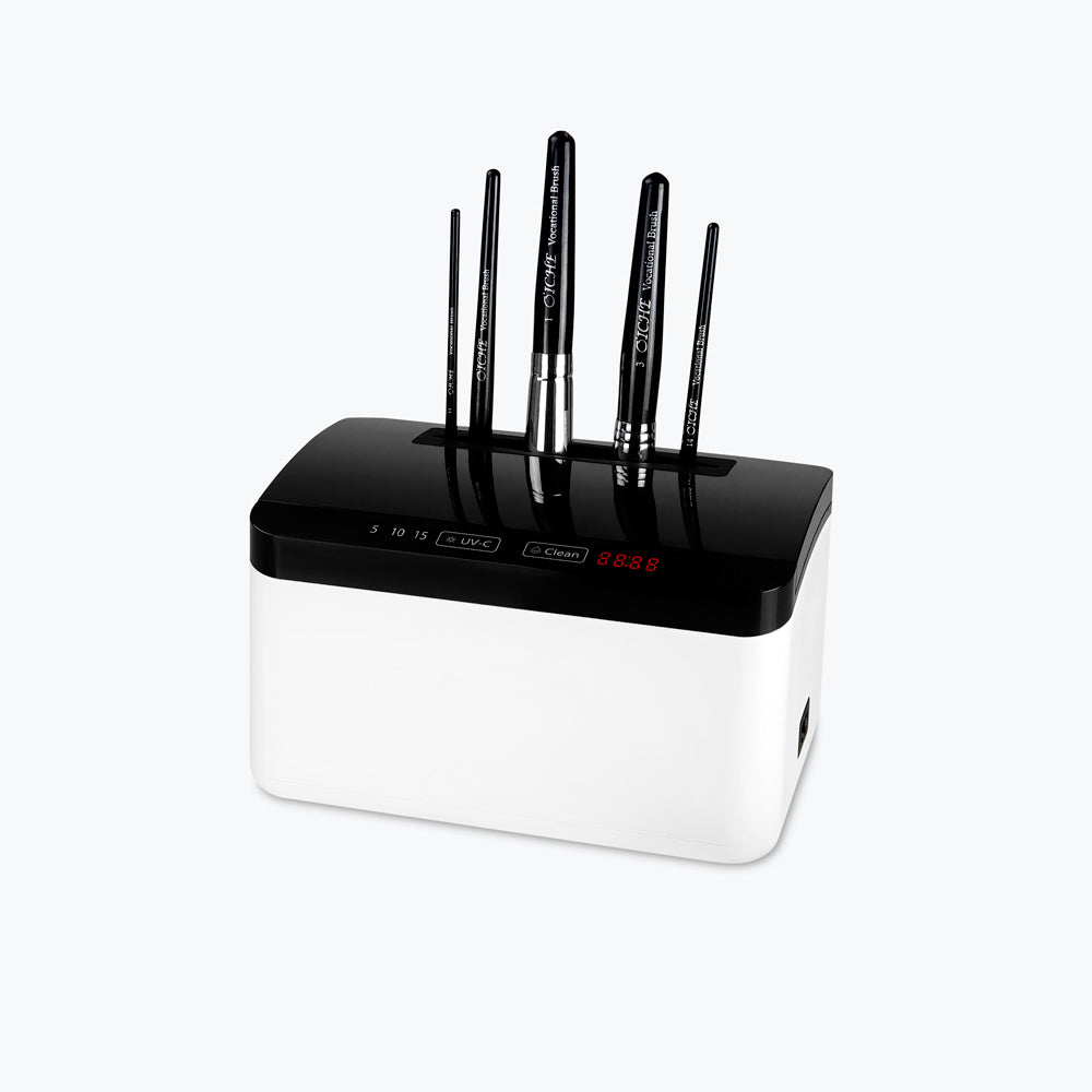 UVC sanitizer & Ultrasonic Cleaner for makeup brush clean