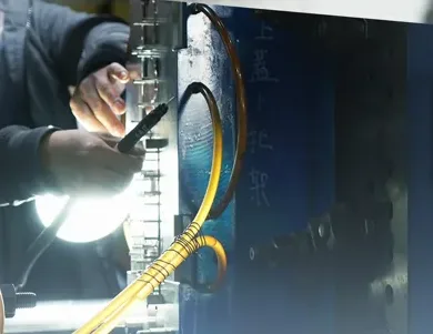 Medical device assembly and testing on the production line